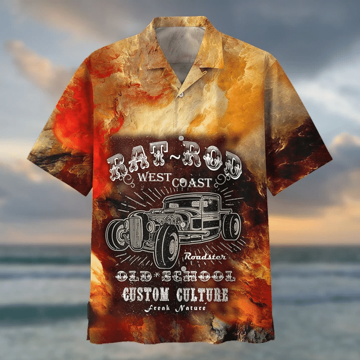 Hot Rod Hawaiian Shirt  Unisex  Adult  Hw4019
