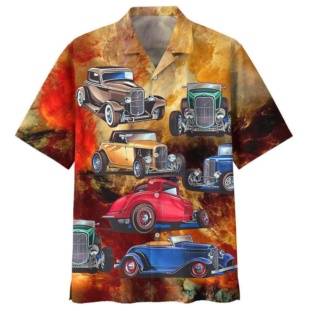Hot Rod Hawaiian Shirt Unisex Adult Hw5816