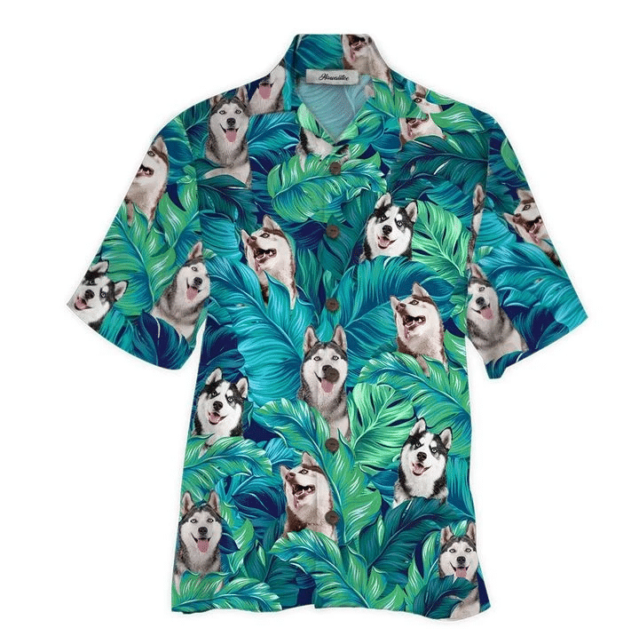 Husky Hawaiian Shirt  Unisex  Adult  Hw5645