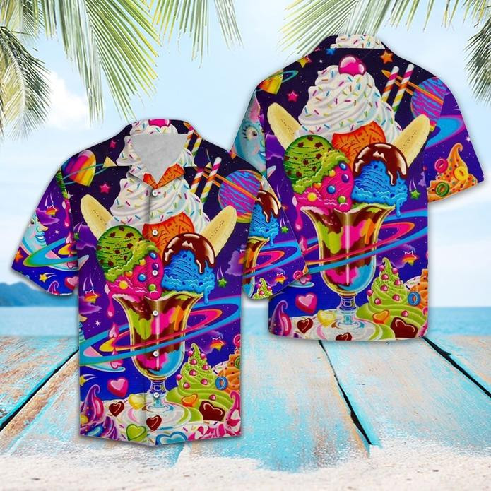 Ice Cream Planet Hawaiian Shirt  Unisex  Adult  Hw5520