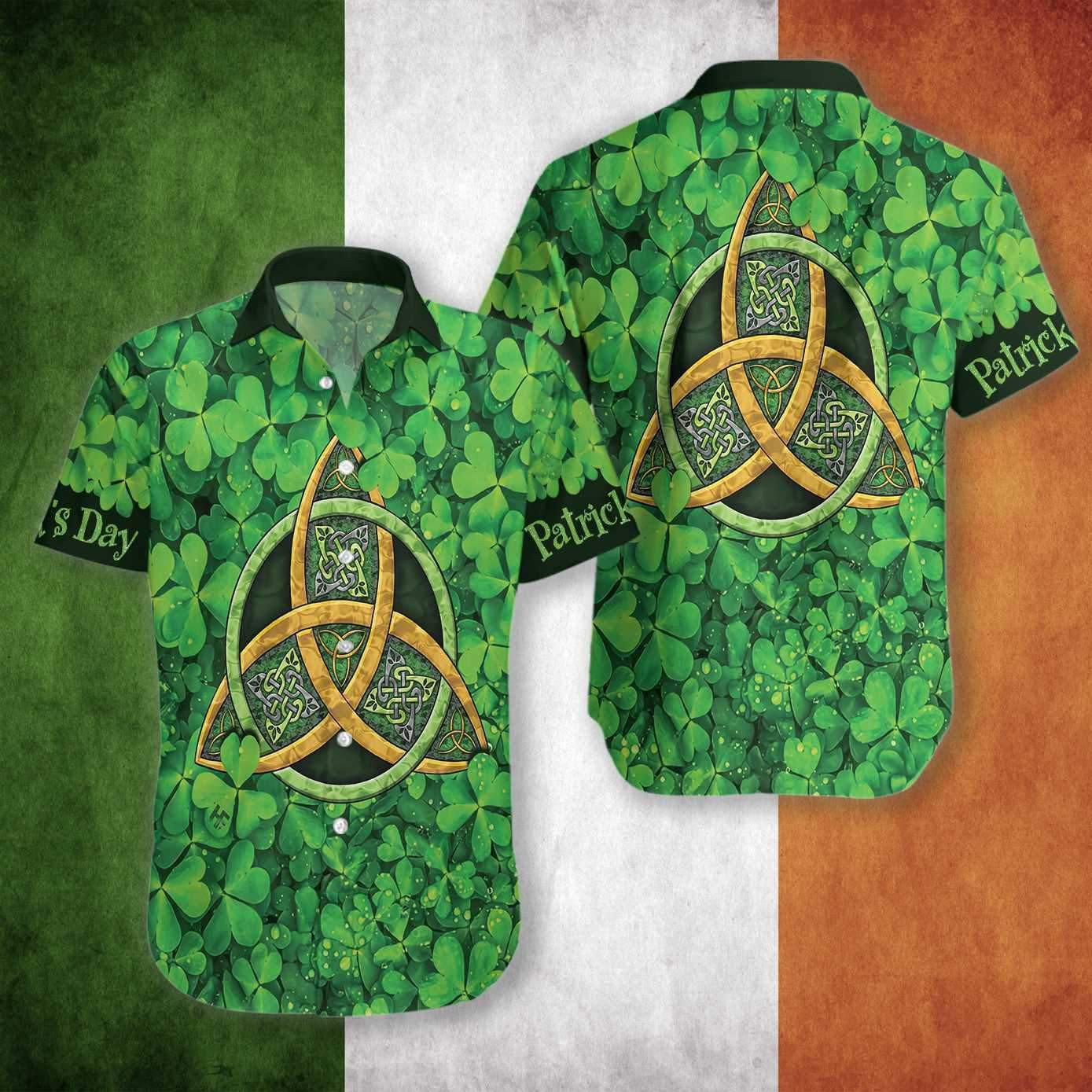 Irish Saint Patricks Day Hawaiian Shirt  Unisex  Adult  Hw2222