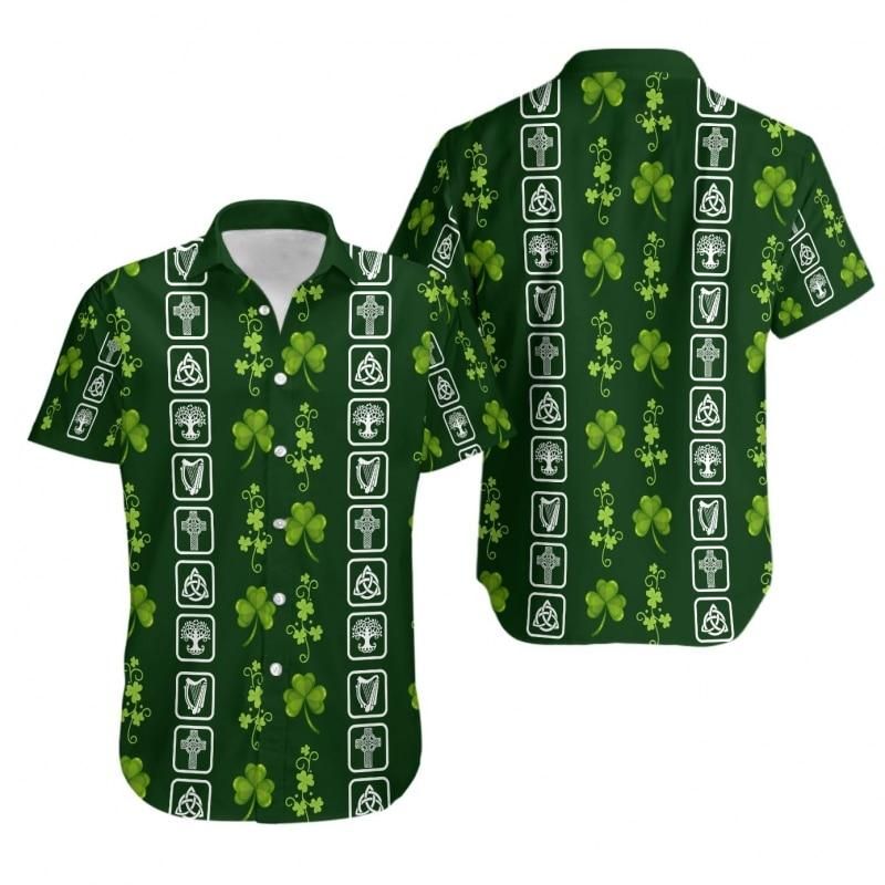 Irish St Patricks Day Hawaiian Shirt  Unisex  Adult  Hw2128
