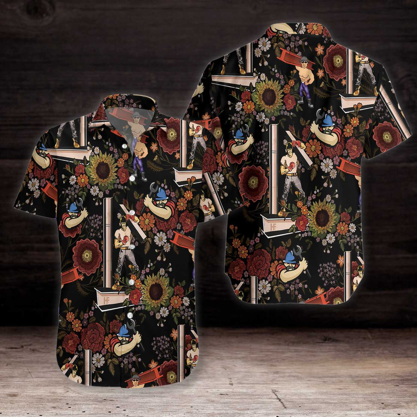 Ironworker Hawaiian Shirt  Unisex  Adult  Hw5845