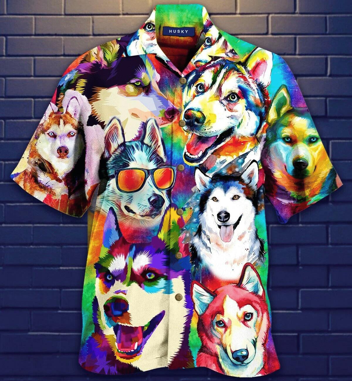 Its A Husky Not A Freaking Wolf Hawaiian Shirt  Unisex  Adult  Hw3497