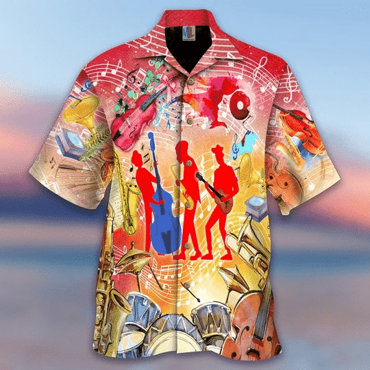 Jazz Music Hawaiian Shirt  Unisex  Adult  Hw3966