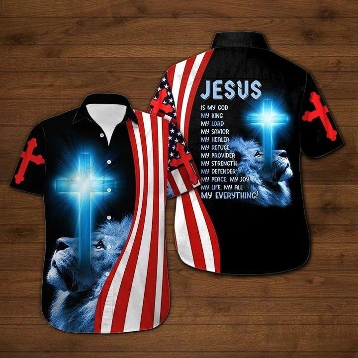 Jesus Is My God Hawaiian Shirt  Unisex  Adult  Hw1313