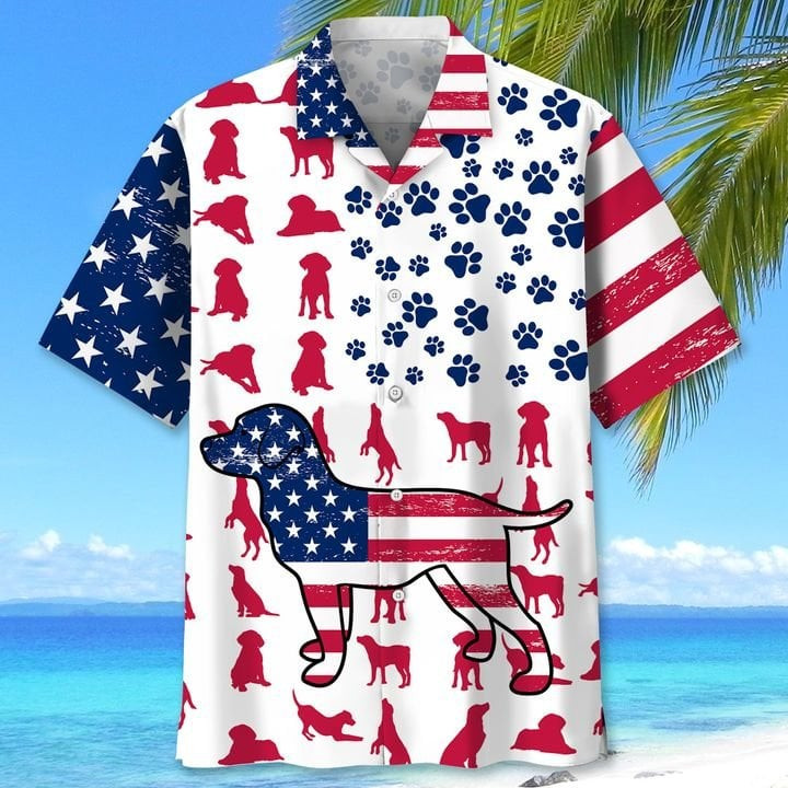 Labradog Flag Hawaiian Shirt  Unisex  Adult  Hw5235