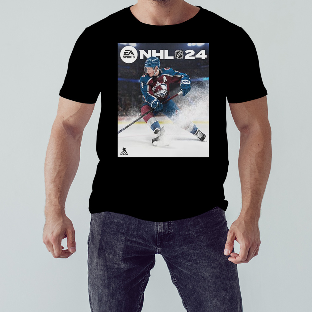 NHL 24 Cover Athlete Cale Makar EA Sports Game Cover Colorado Avalanche T  Shirt - Wendypremium News