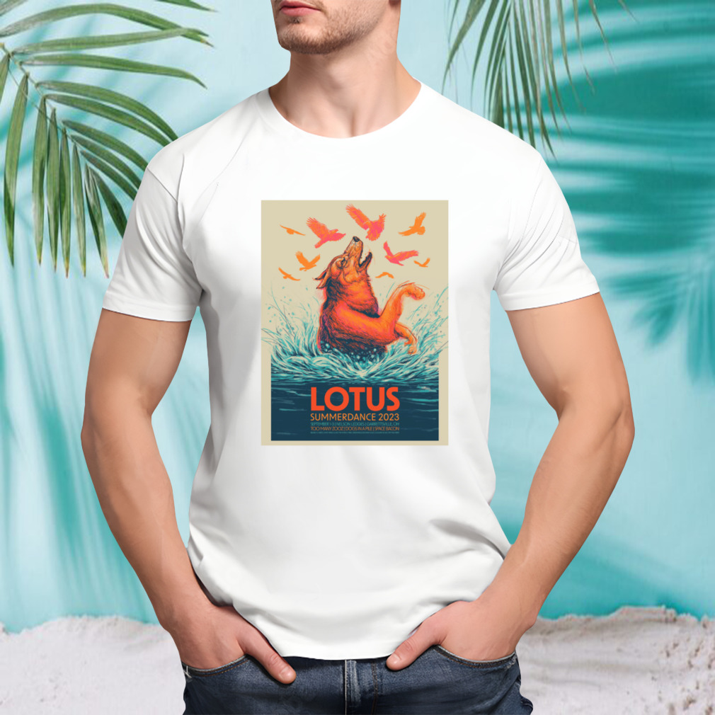 Lotus summerdance 2023 sept 1-3 art poster design t-shirt