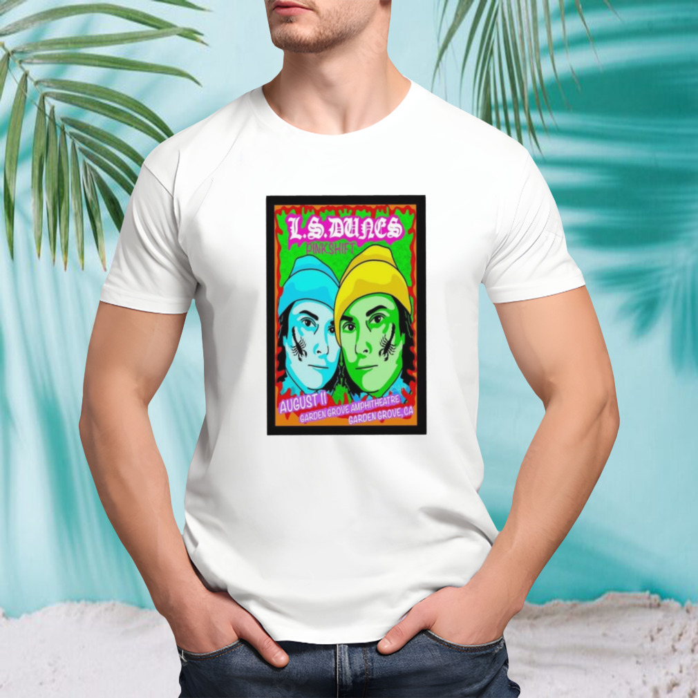 Ls dunes pinkshift Garden Grove amphitheatre Garden Grove CA august tour 2023 art poster design t-shirt