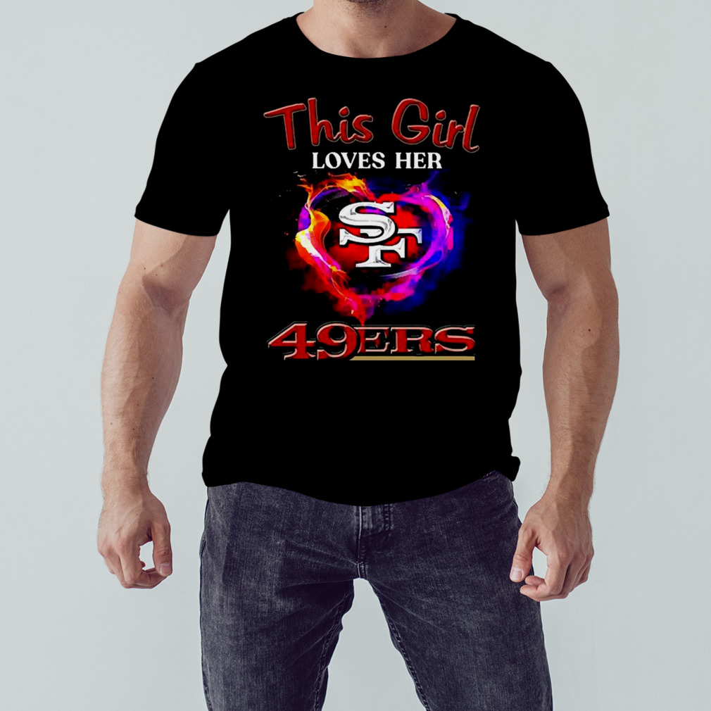 Fabulous San Francisco 49ers Gold Blooded Ladies' T-Shirt in 2023