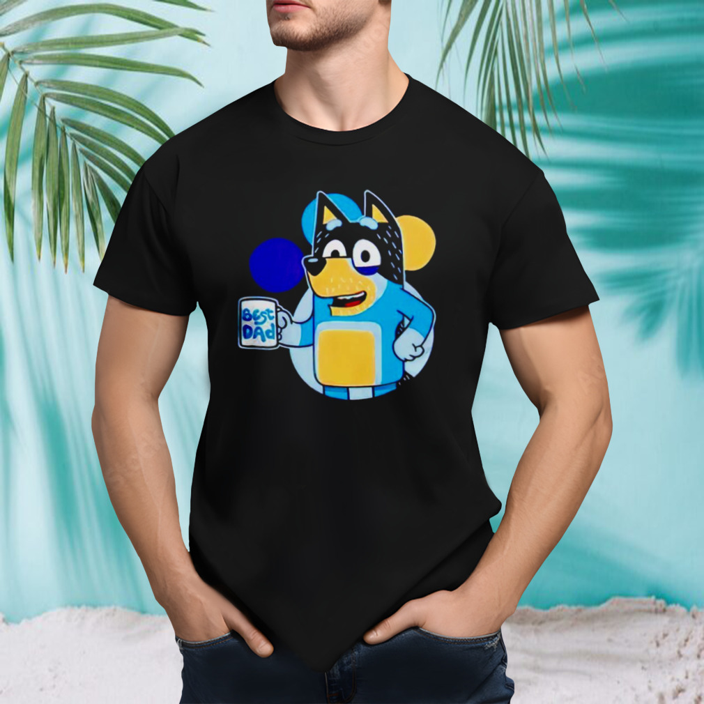 Blue dad best dad T-shirt