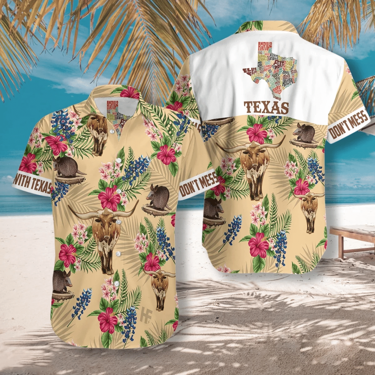 Texas Hawaiian Shirt  Unisex  Adult  Hw4400