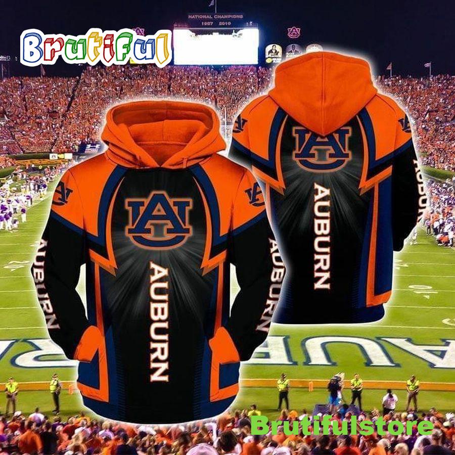 Auburn Tigers Fan Pullover And Zippered Hoodies Custom 3D All Over Print Hoodie