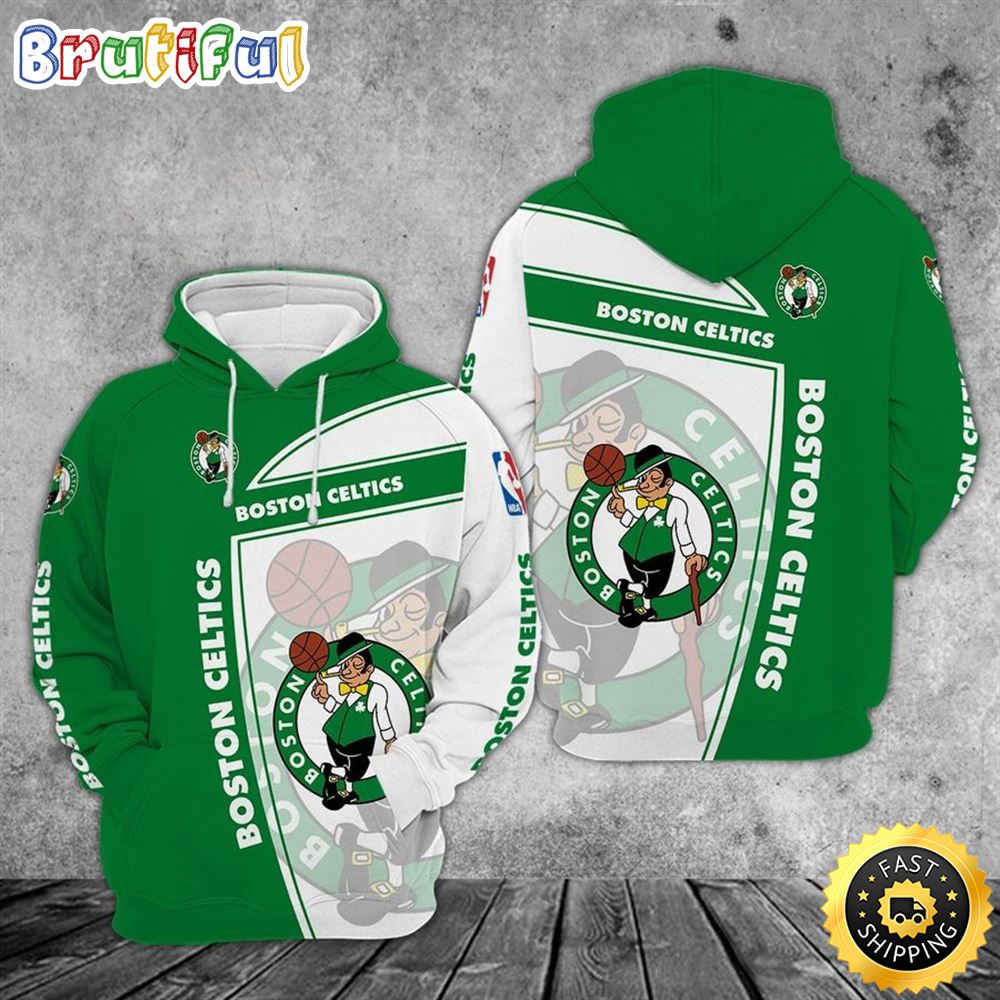 Boston Celtics Zip Basketball For Fans For Dan 3d Hoodie
