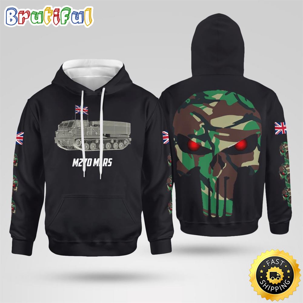 British Army M270 Multiple Launch Rocket System Hoodie 3D