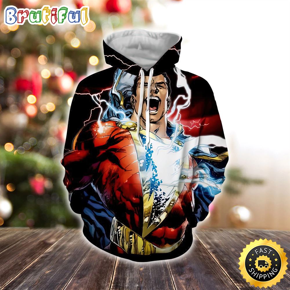 Captain Marvel Superhero Epic Charged Electric Marvel Christmas All Over Print Shirt