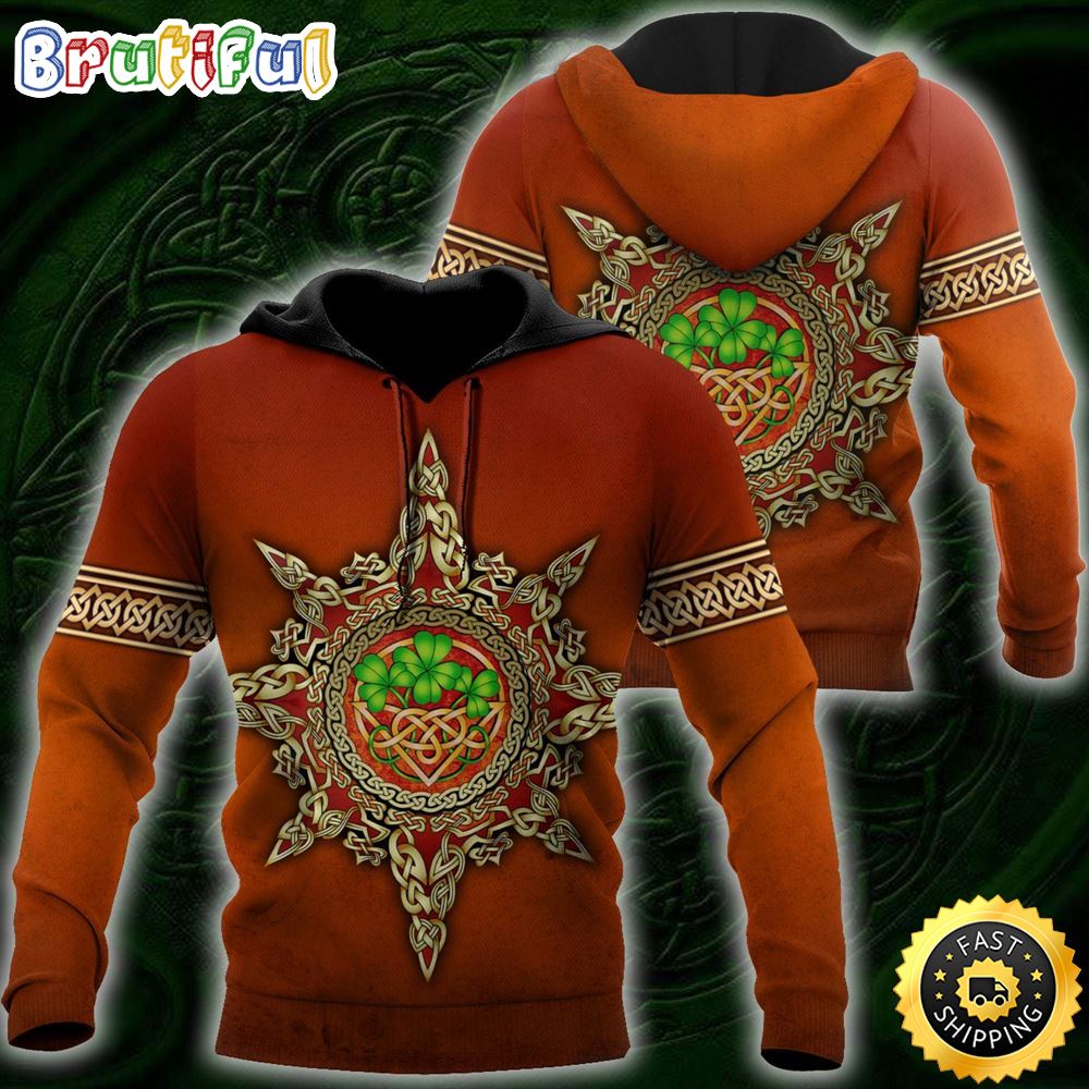 Celtic Knot And Shamrock 3D All Over Print Shirt