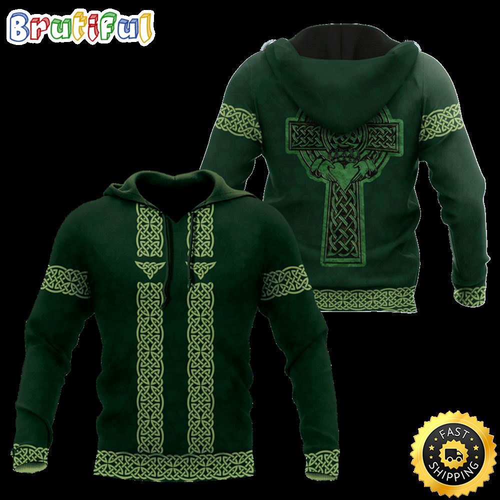 Celtic Knot Cross Heart 3D All Over Print Shirt