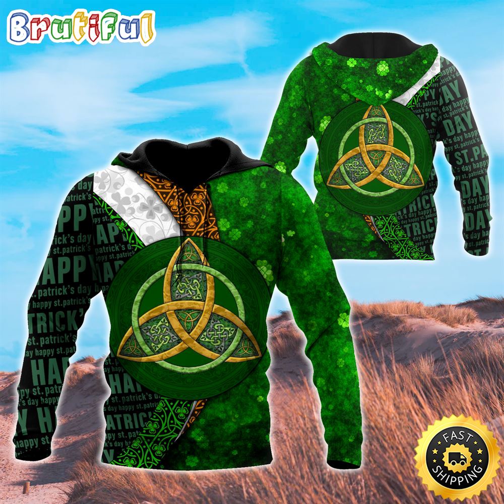 Celtic Knot Shamrock 3D All Over Print Shirt