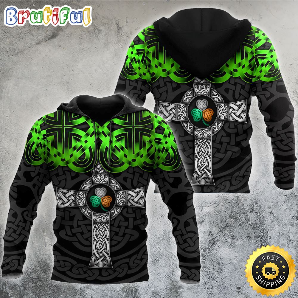 Celtic Shamrock And Celtic Knot 3D All Over Print Shirt