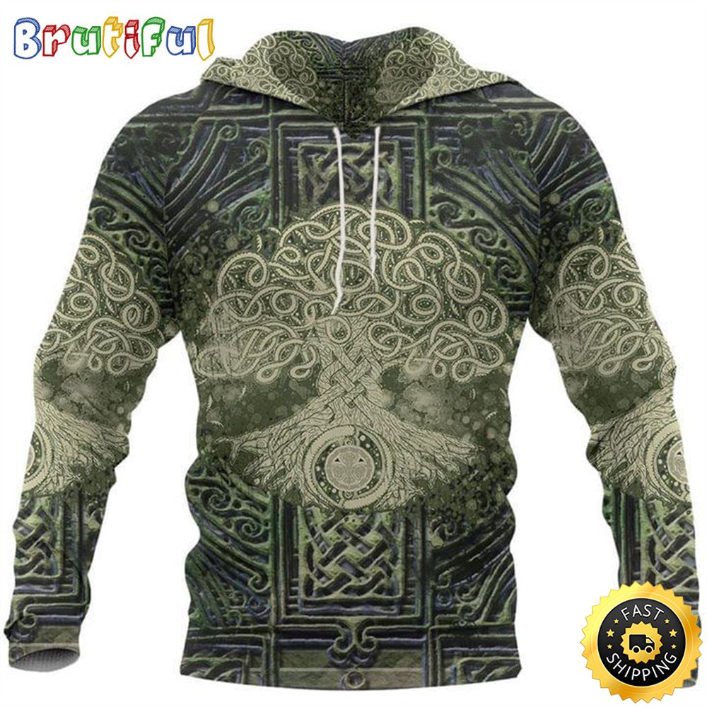 Celtic Tree Of Life Irish St Patrick_s Day All Over Print Shirt