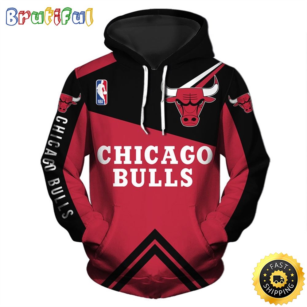 Chicago Bulls Cheap Basketball For Dan 3d Hoodie