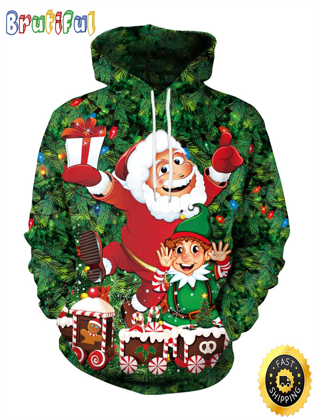 Christmas Green Top Polyester Fiber Christmas Pattern Casual Holiday Christmas All Over Print Shirt Christmas Green Top Polyester Fiber Christmas Pattern Casual Holiday Christmas All Over Print Shirt