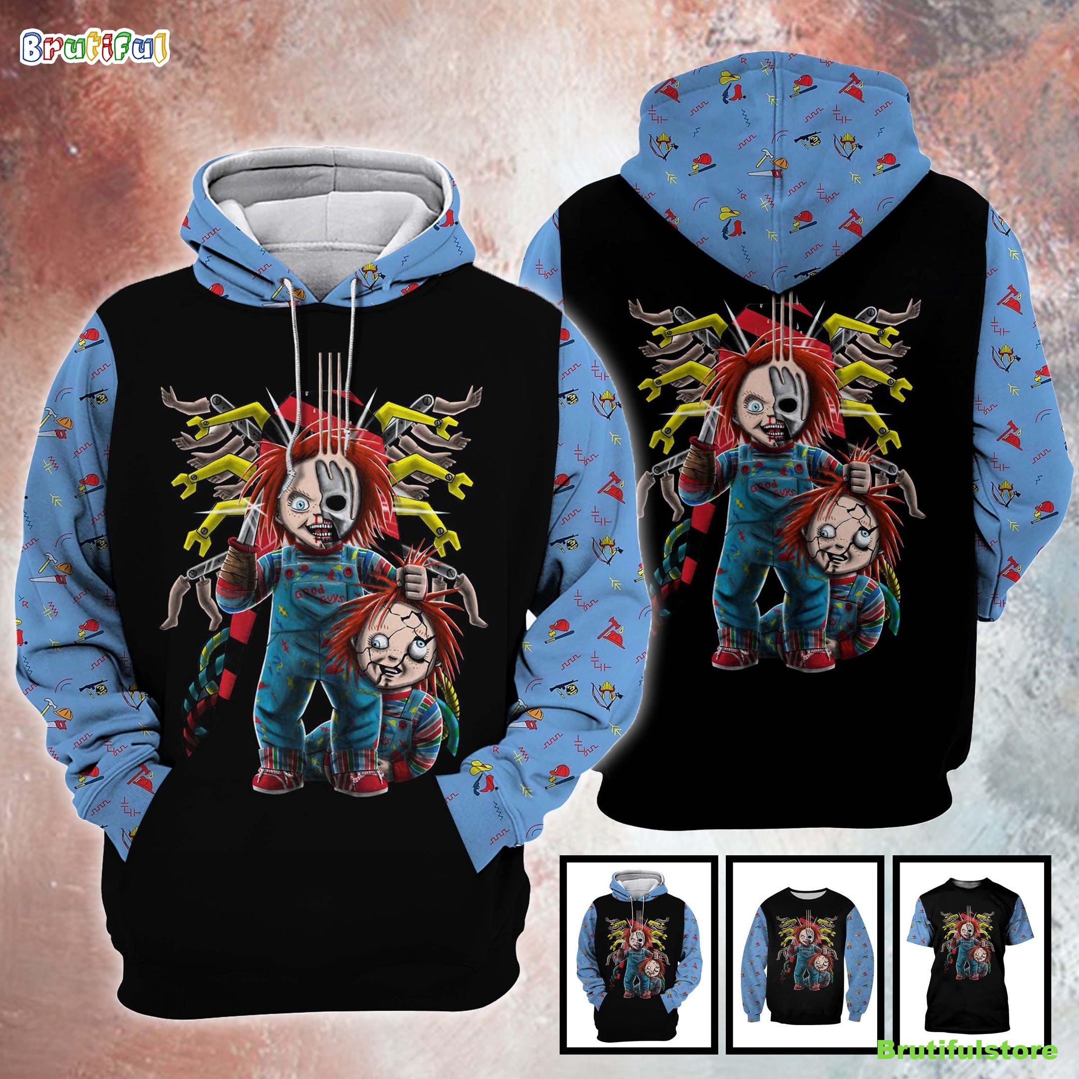 Chucky Good Guys Child_s Play Horror Movie Halloween All Over Print 3D Shirt
