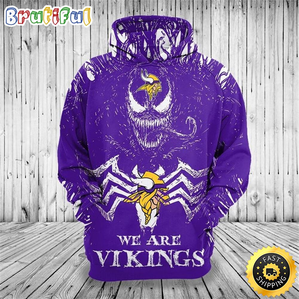 Classic Venom Horror Movie Character _ We Are Vikings 3D Hoodie All Over Print Shirts