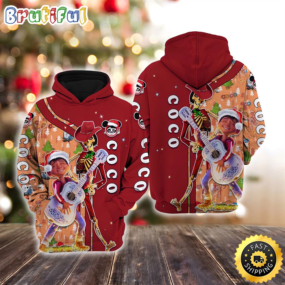 Coco Christmas Disney Christmas Hoodie All Over Print Shirts