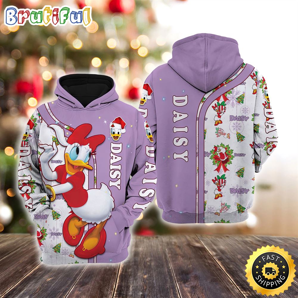 Daisy Duck Christmas Disney Christmas Hoodie All Over Print Shirts