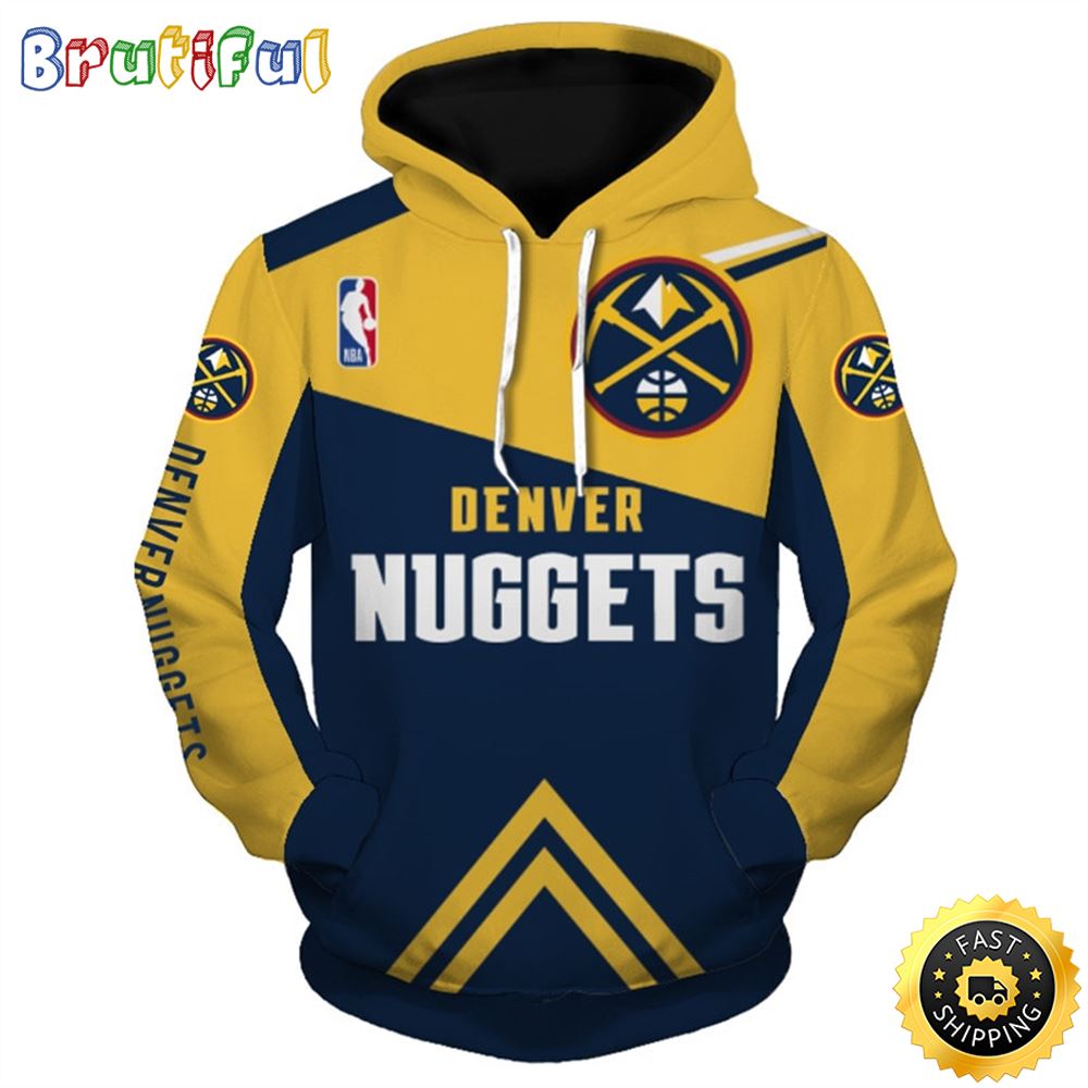 Denver Nuggets Cheap Basketball For Dan 3d Hoodie