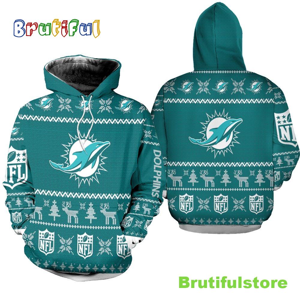 Dolphins Ugly Sweatshirt Christmas 3d All Over Print Shirt