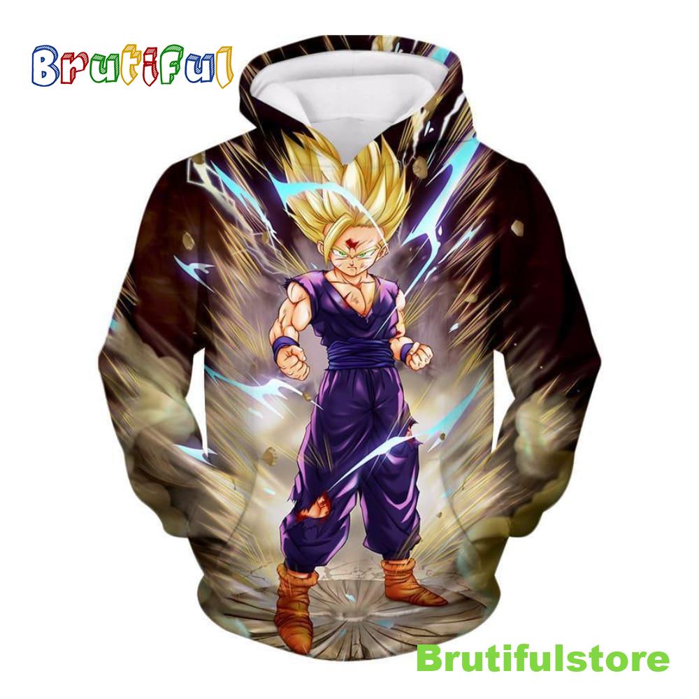 Dragon Ball Super Dbz Super Saiyan 2 Gohan Cell Saga Cool Graphic Action All Over Print Shirt
