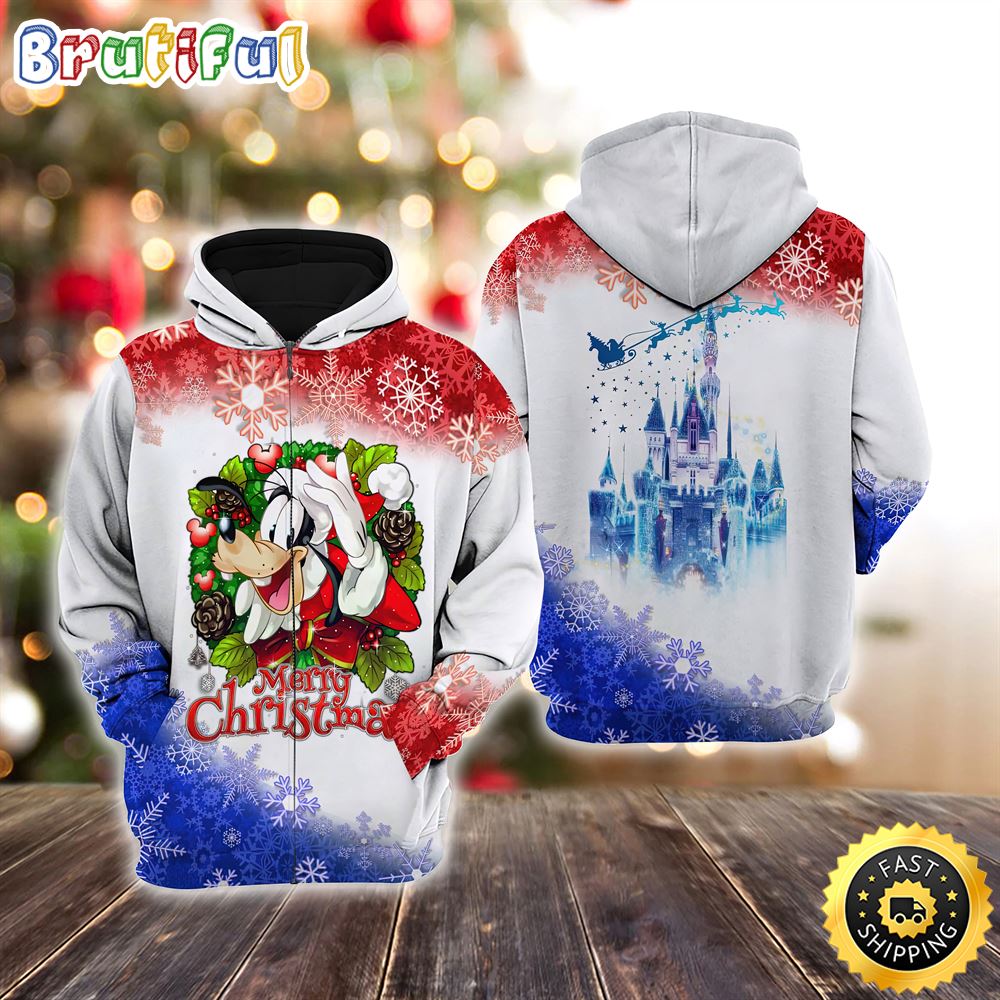 Goofy Dog Christmas Disney Christmas Hoodie 3D All Over Print Shirt