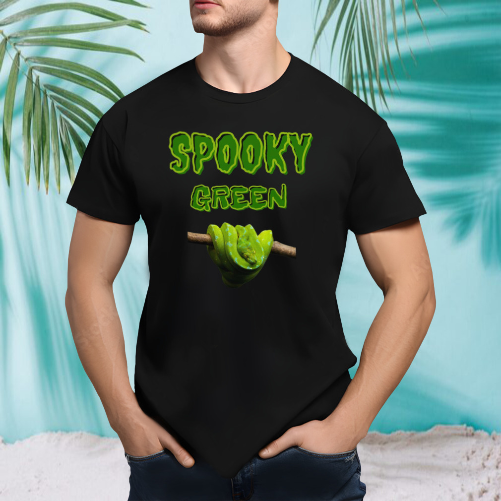 Green Tree Python Snake Lover B Day Present Active Halloween shirt