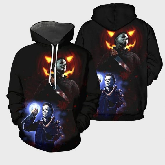 Halloween Michael Myers Pumpkin All Over Print Shirt