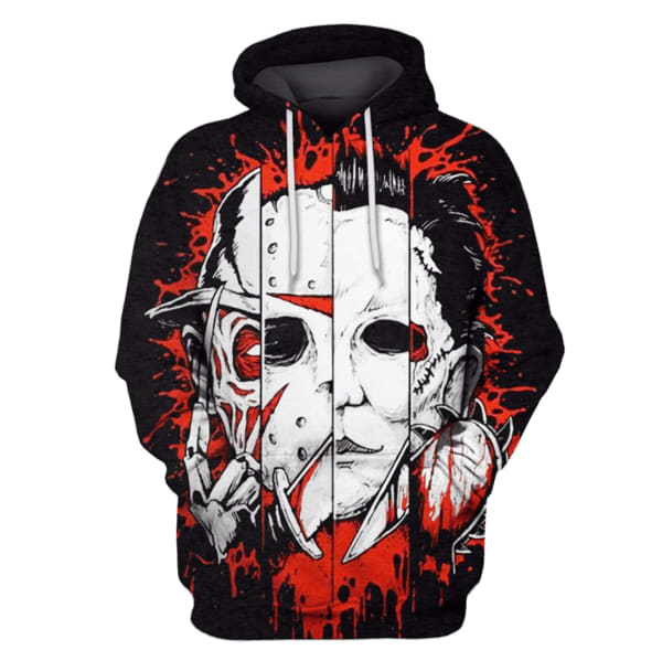 Horror Killers Freddy Krueger Michael Myers All Over Print Shirt