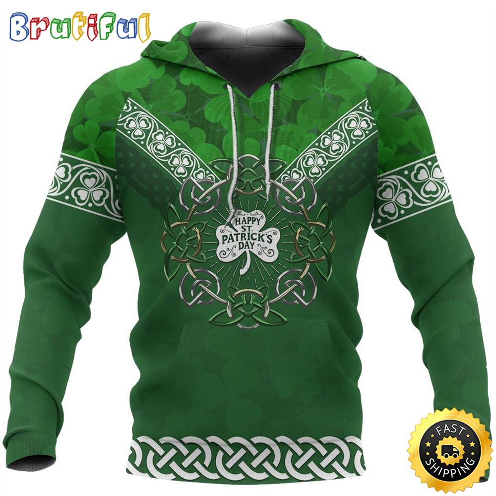 Irish Celtic Shamrock 3D All Over Print Shirt