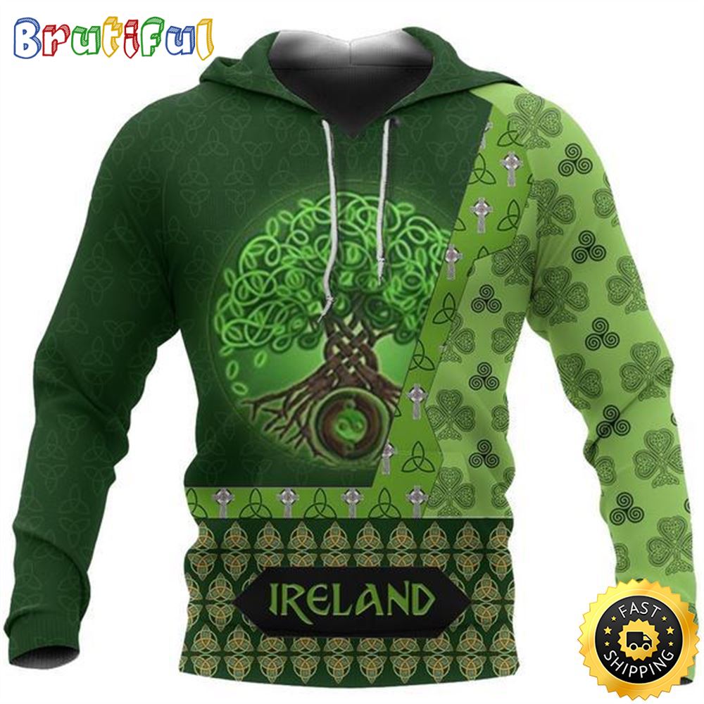 Irish Celtic Tree Of Life 3D All Over Print Shirt