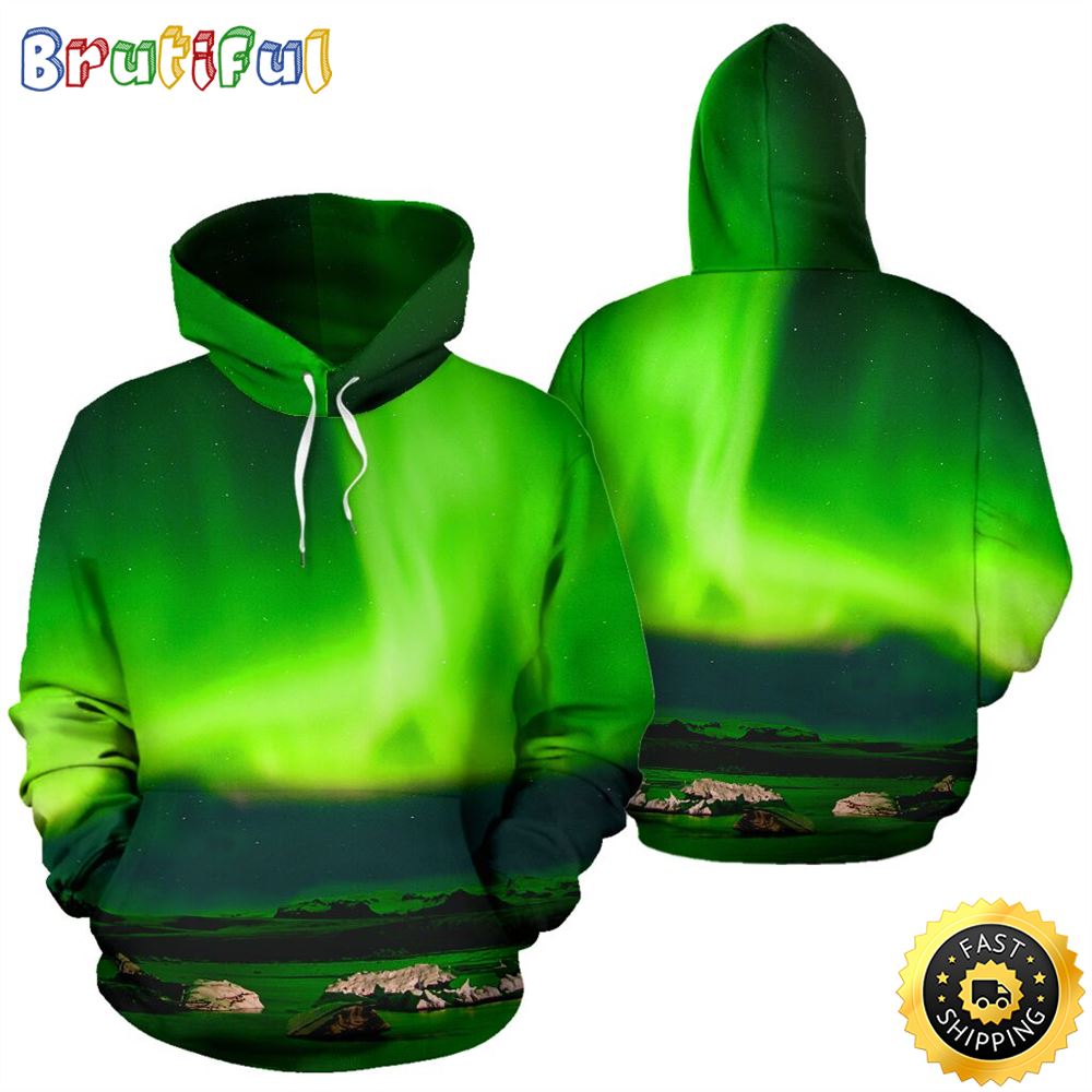 Irish Light Sky Full Hoodie St.Patricks Day All Over Print Shirt