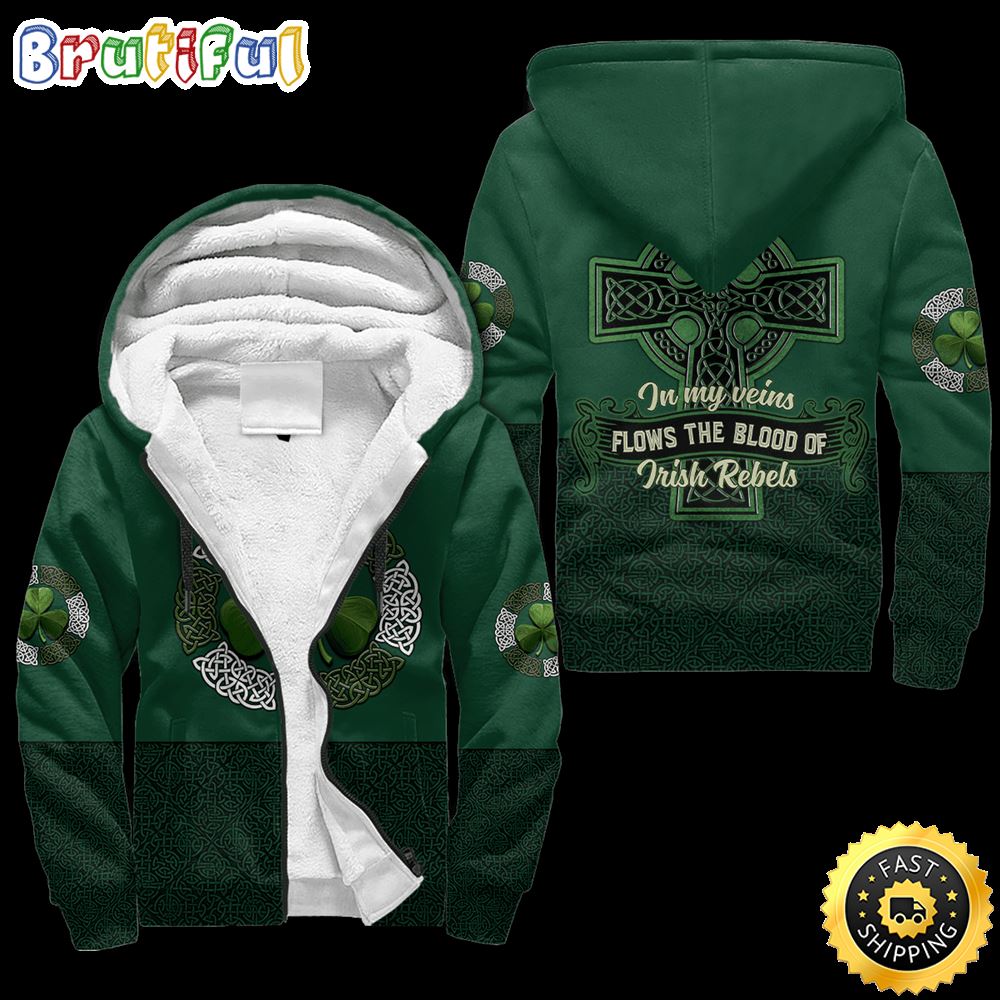Irish Patrick_s Day Fleece Zip Hoodie All Over Print Shirt