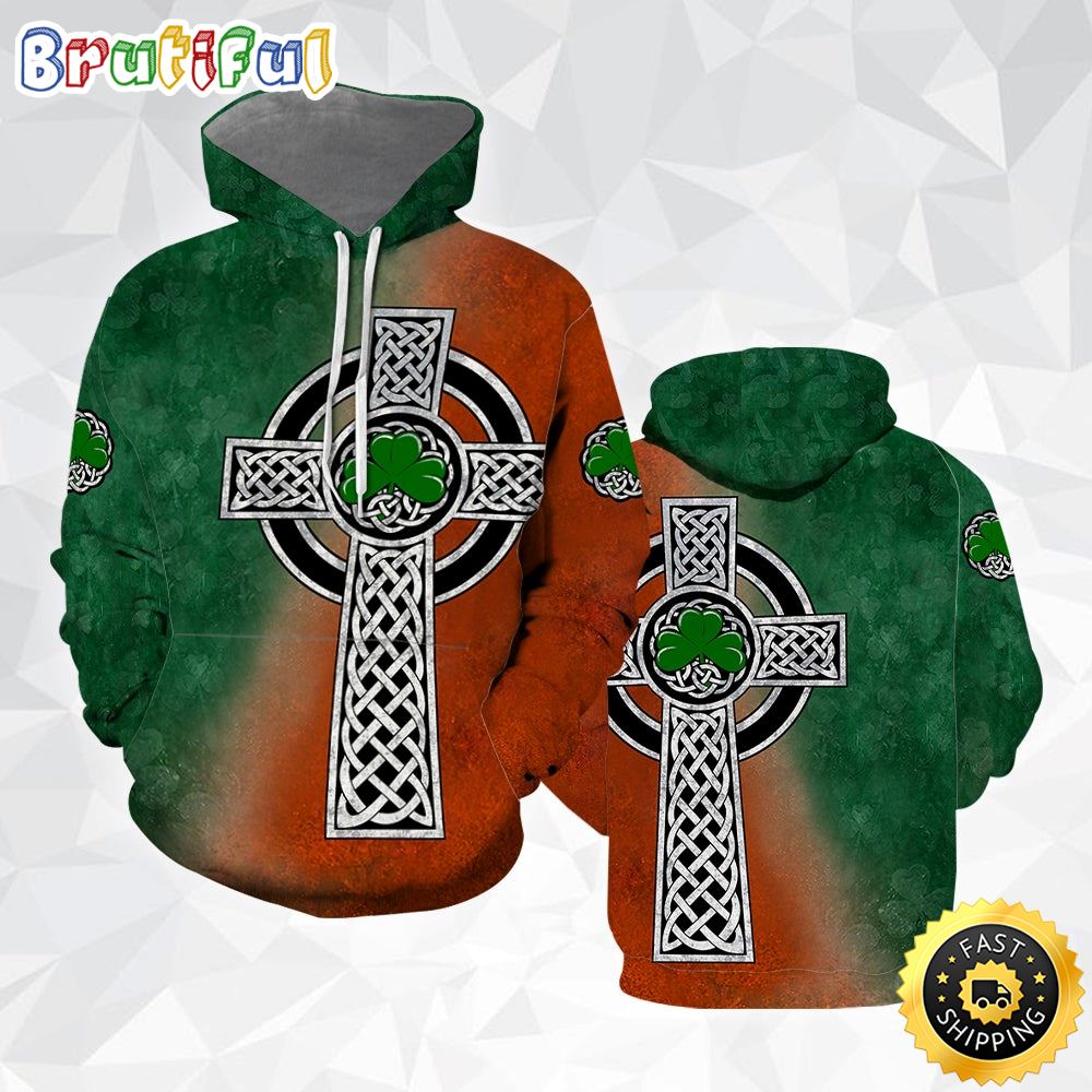 Irish Saint Patricks Day Shamrock All Over Print Shirt