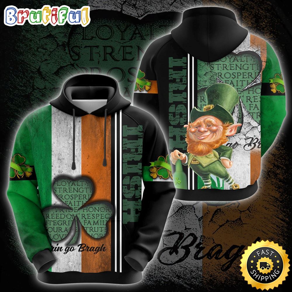Irish Shamrock Leprechaun 3D All Over Print Shirt