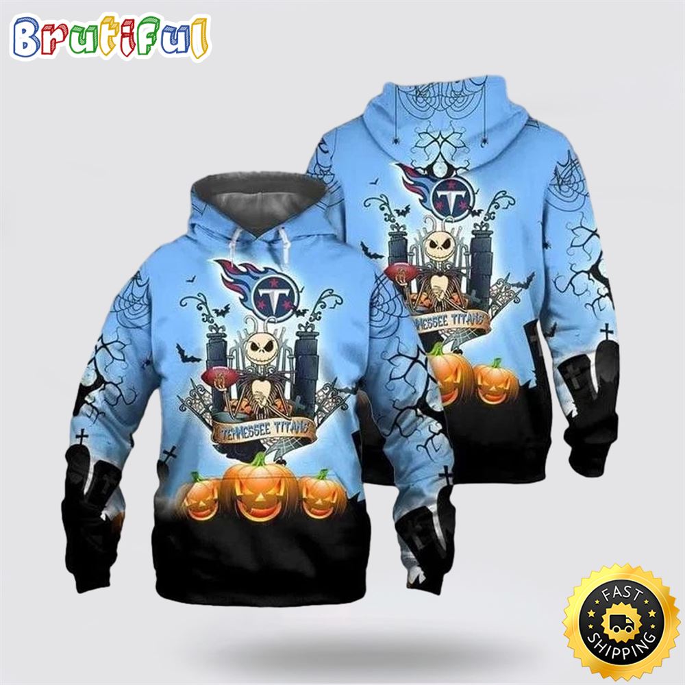 Jack Skellington Tennessee Titans Football Halloweens Zipper Sweatshirt 3D Hoodie All Over Printed Jack Skellington Tennessee Titans Football Halloweens Zipper Sweatshirt 3D Hoodie All Over Printed