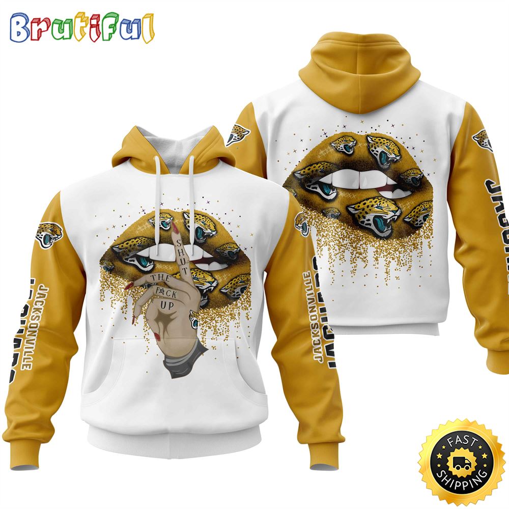 Jacksonville Jaguars All Over Print Lips 3D Hoodie Show Your Team Spirit