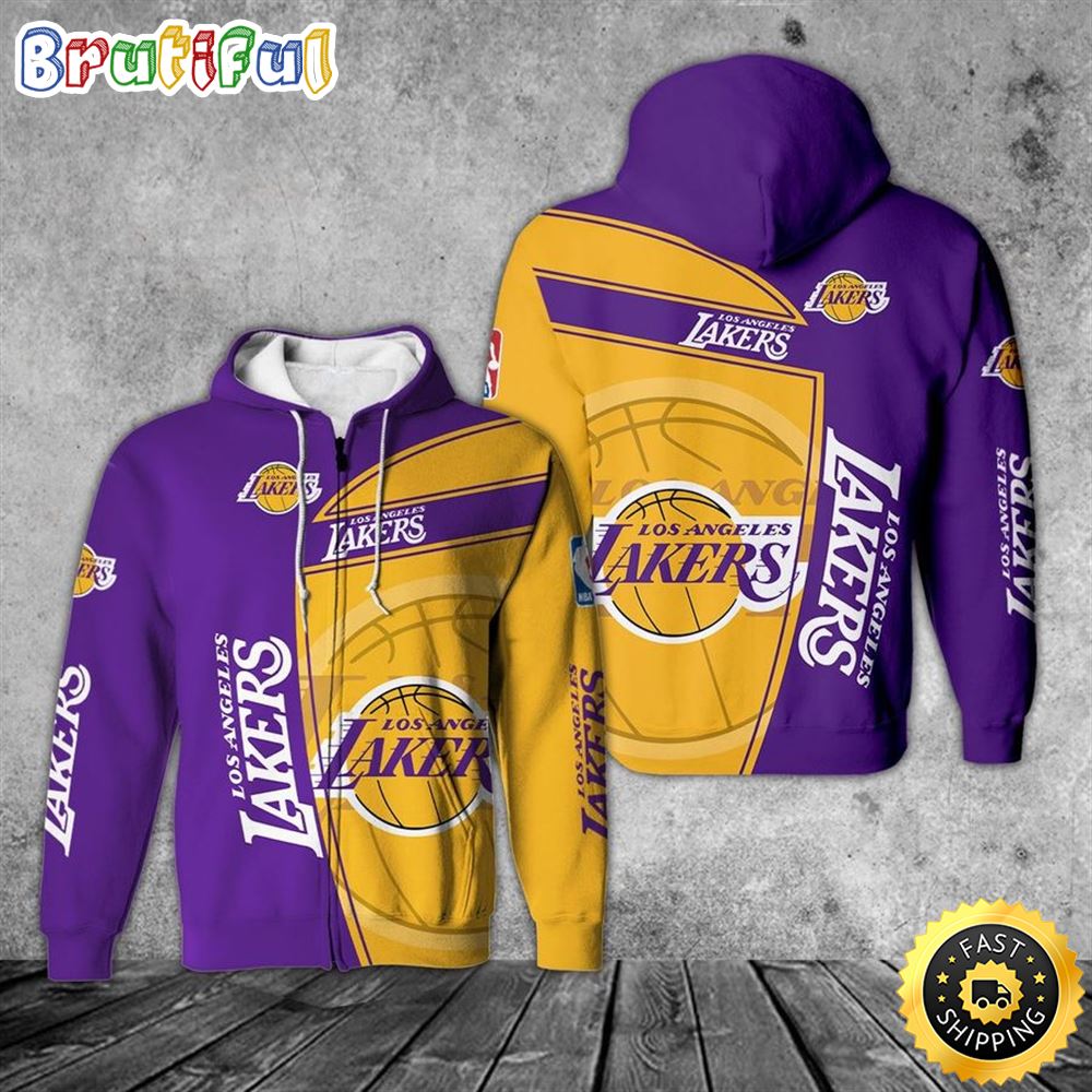 Los Angeles Lakers Basketball For Fans For Dan 3d Hoodie