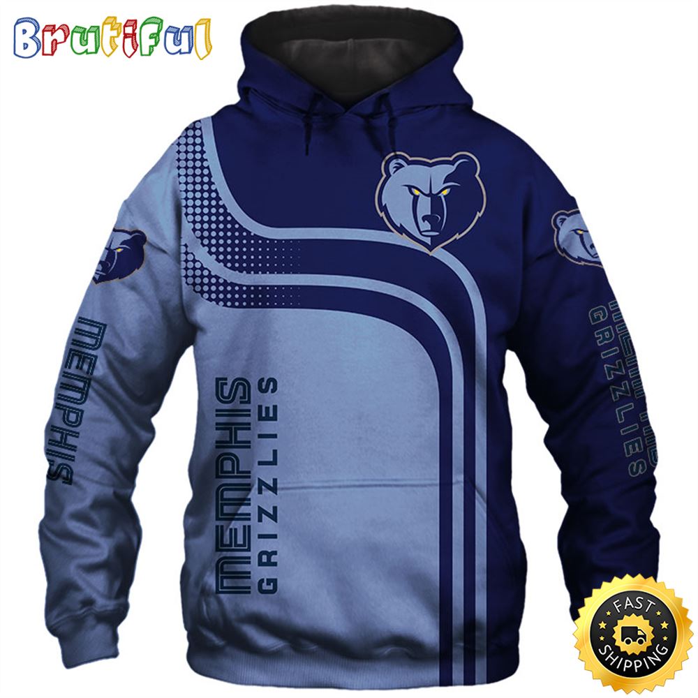 Memphis Grizzlies Cheap Basketball For Dan 3d Hoodie