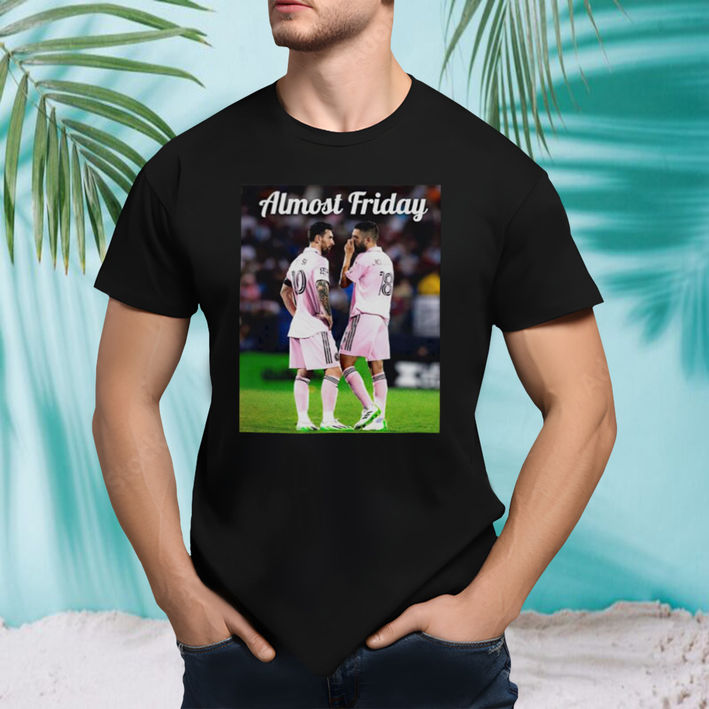Messi and Jordi Alba Inter Miami shirt